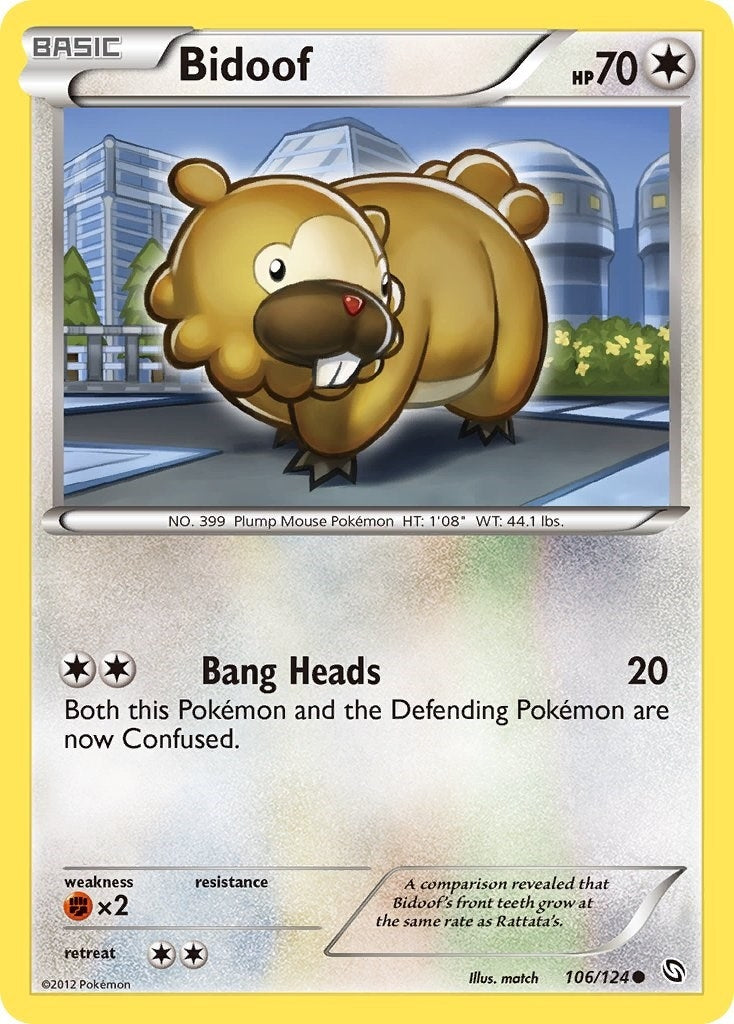 Image for Bidoof (106/124) (DRX) - Pokemon