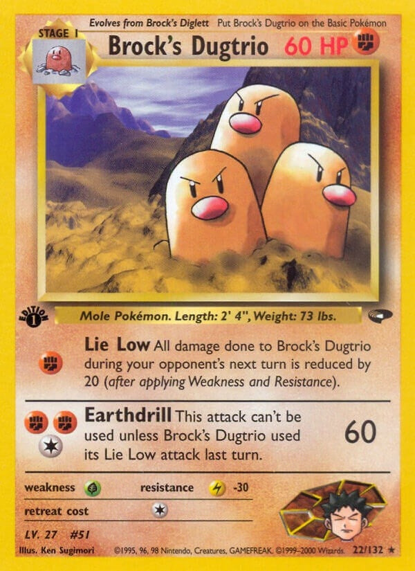 Image for Brock's Dugtrio (022/132) (G2) - Pokemon