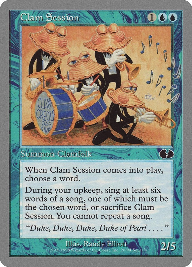 Image for Clam Session (20) (Unglued) - Magic: The Gathering