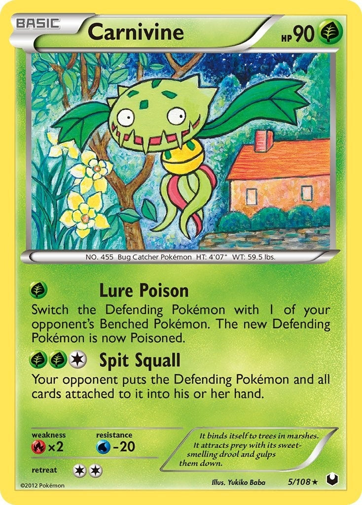 Image for Carnivine (5/108) (DEX) - Pokemon