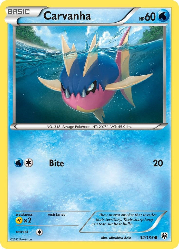 Image for Carvanha (32/135) (PLS) - Pokemon