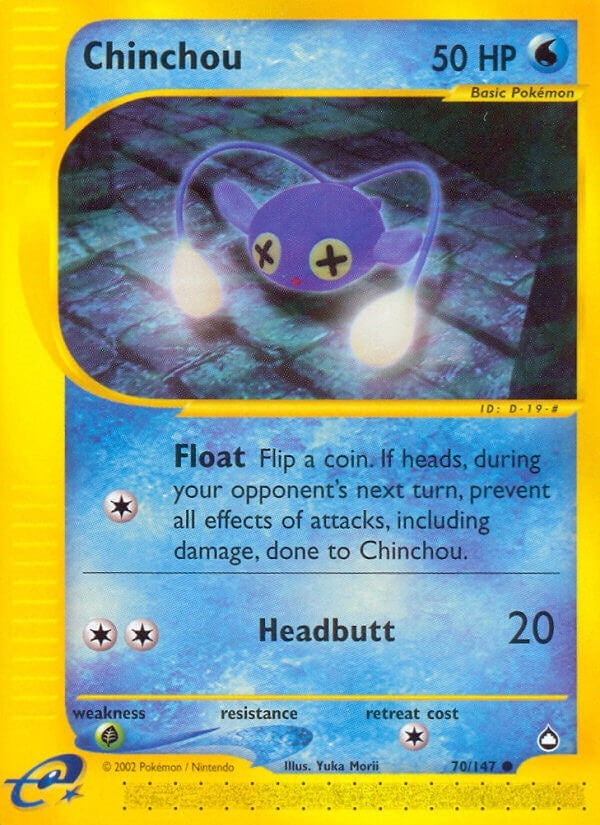 Image for Chinchou (70) (070/147) (AQ) - Pokemon