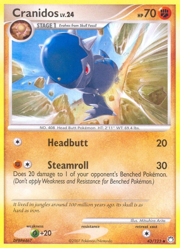 Image for Cranidos (43/123) (MT) - Pokemon