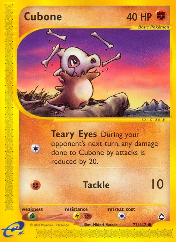 Image for Cubone (072/147) (AQ) - Pokemon