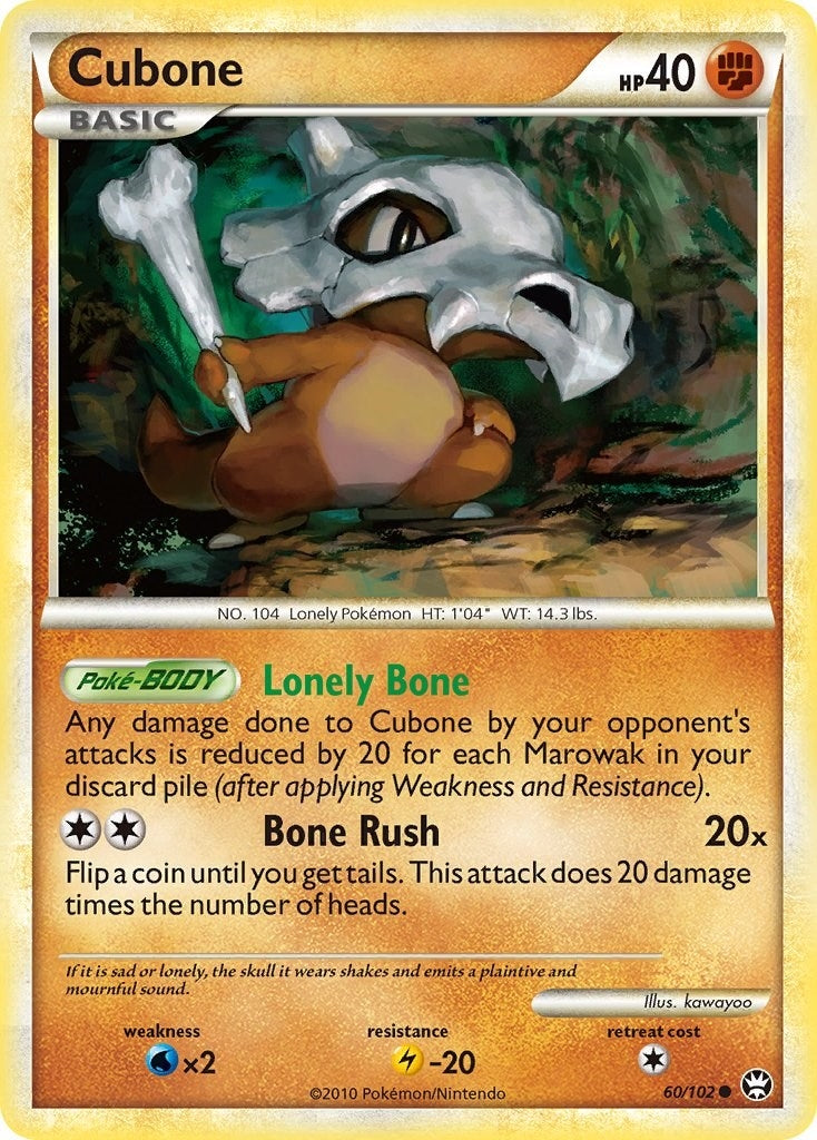 Image for Cubone (60/102) (TM) - Pokemon