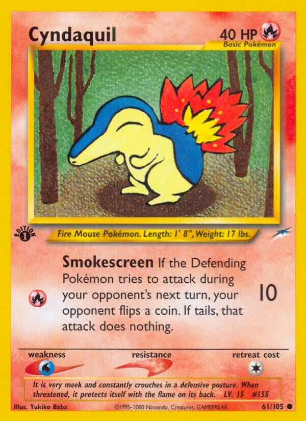 Image for Cyndaquil (061/105) (N4) - Pokemon