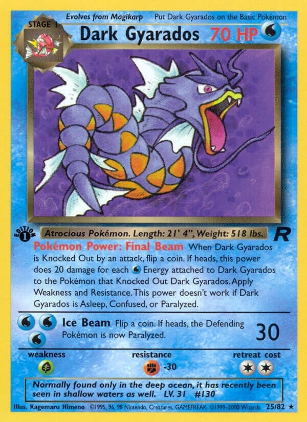 Image for Dark Gyarados (25) (25/82) (TR) - Pokemon