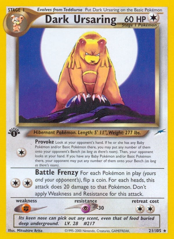 Image for Dark Ursaring (021/105) (N4) - Pokemon
