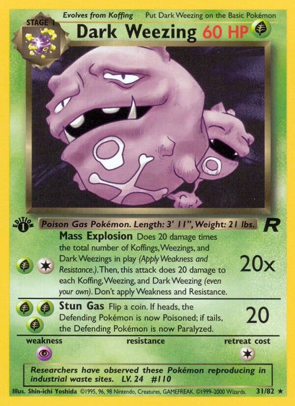 Image for Dark Weezing (31) (31/82) (TR) - Pokemon