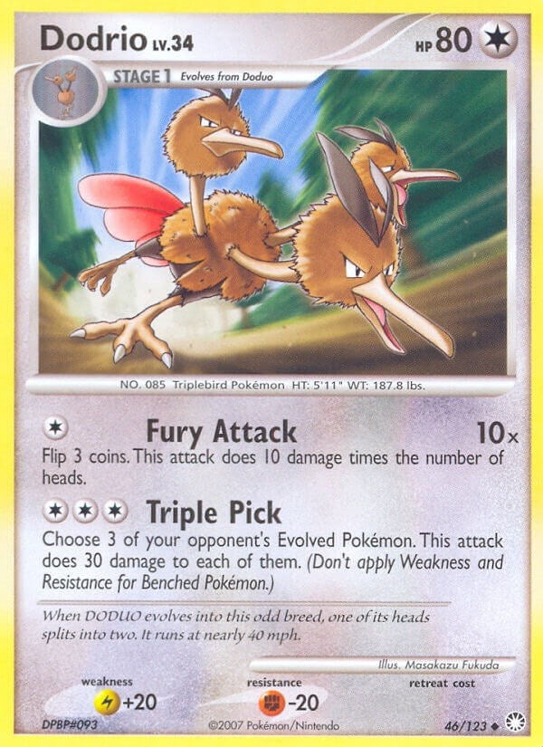 Image for Dodrio (46/123) (MT) - Pokemon