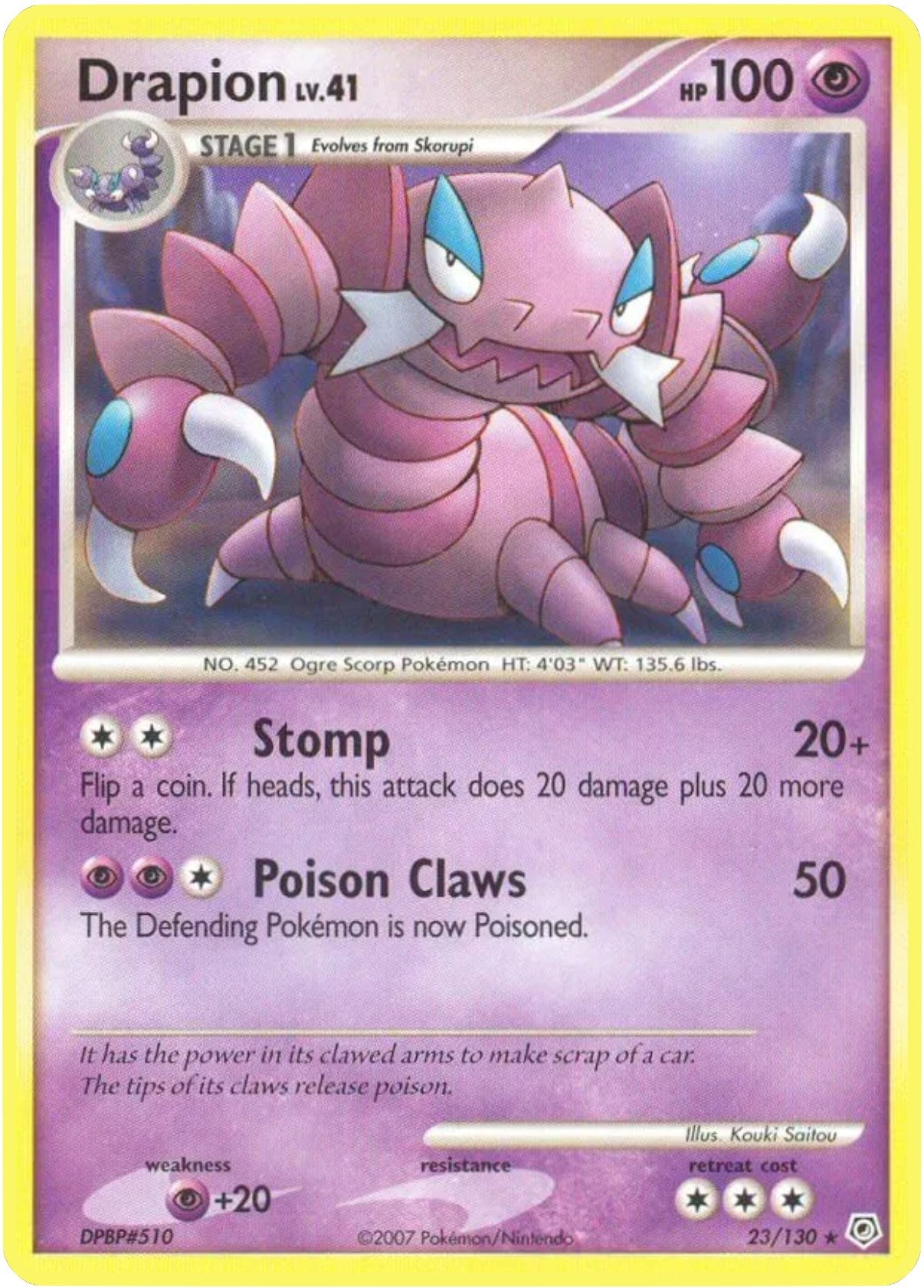 Image for Drapion (23/130) (DP) - Pokemon
