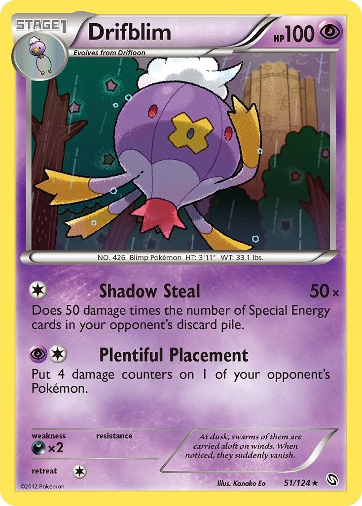 Image for Drifblim (51/124) (DRX) - Pokemon