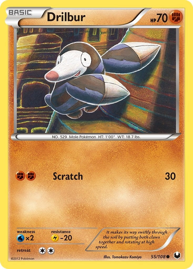 Image for Drilbur (55/108) (DEX) - Pokemon