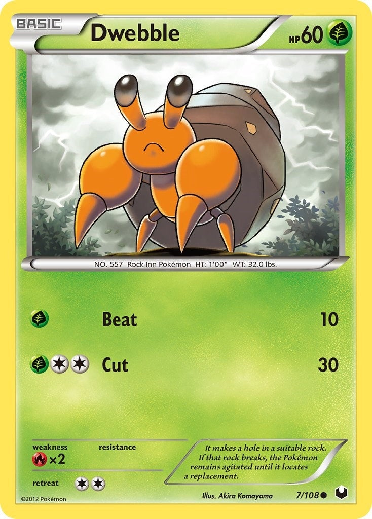 Image for Dwebble (7/108) (DEX) - Pokemon