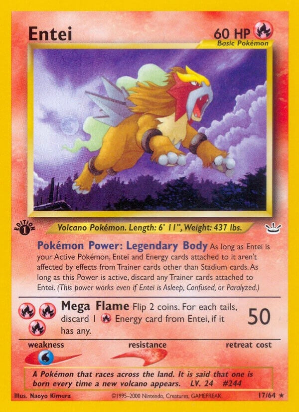 Image for Entei (17) (17/64) (N3) - Pokemon