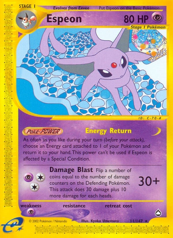 Image for Espeon (011/147) (AQ) - Pokemon