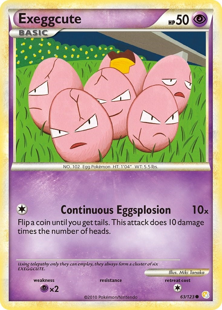 Image for Exeggcute (63/123) (HS) - Pokemon
