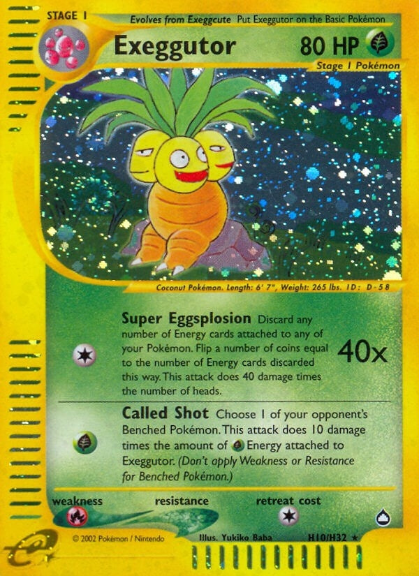 Image for Exeggutor (H10) (H10/H32) (AQ) - Pokemon
