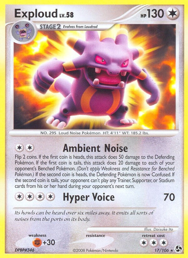 Image for Exploud (17/106) (GE) - Pokemon