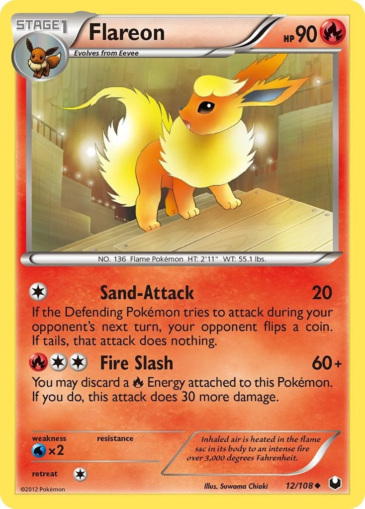 Image for Flareon (12/108) (DEX) - Pokemon