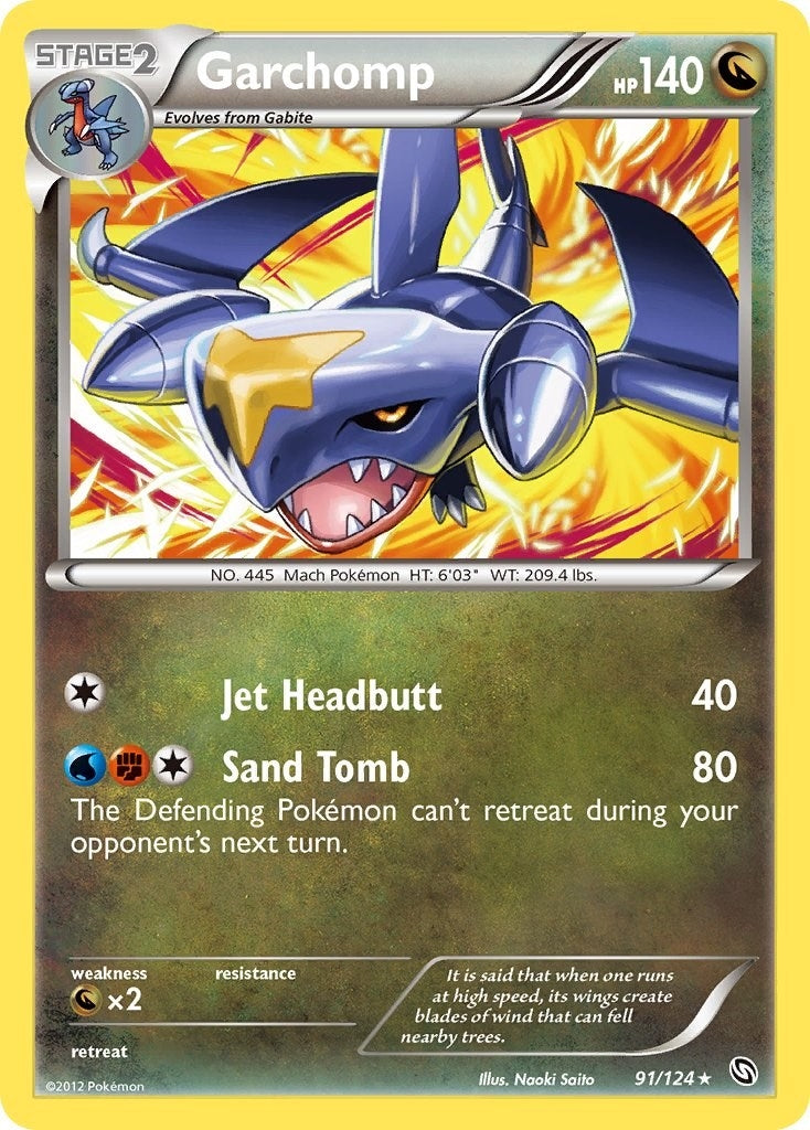 Image for Garchomp (91) (91/124) (DRX) - Pokemon