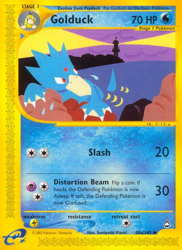 Image for Golduck (50a) (050a/147) (AQ) - Pokemon