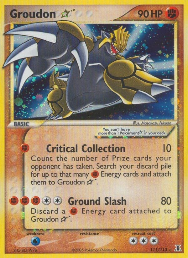 Image for Groudon Star (111/113) (DS) - Pokemon