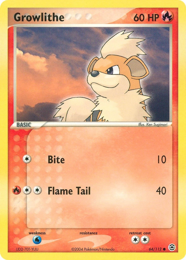 Image for Growlithe (64/112) (RG) - Pokemon