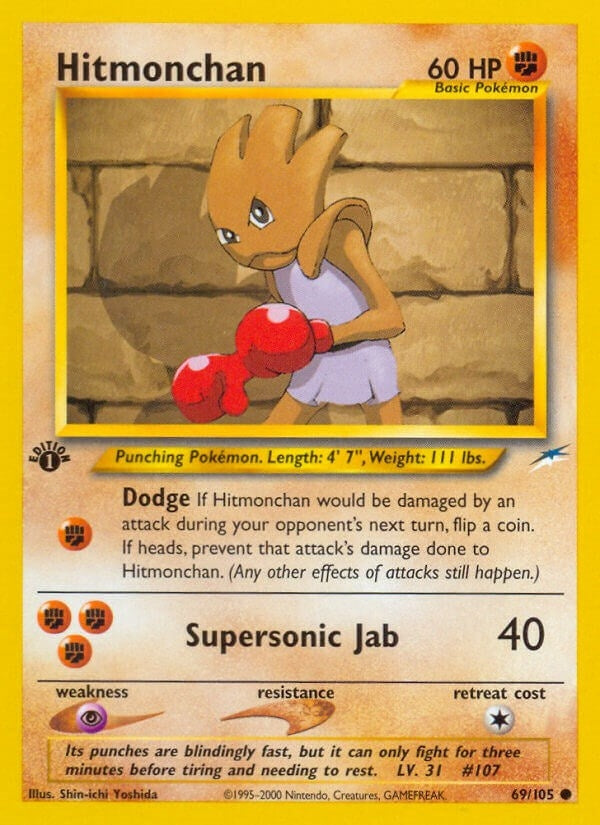 Image for Hitmonchan (069/105) (N4) - Pokemon