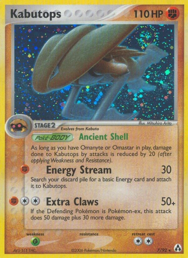 Image for Kabutops (7/92) (LM) - Pokemon