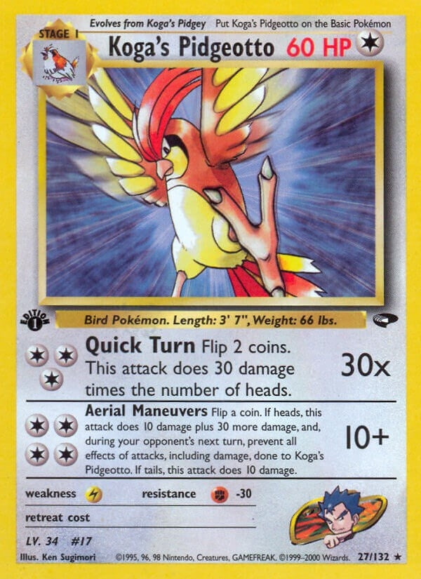 Image for Koga's Pidgeotto (027/132) (G2) - Pokemon