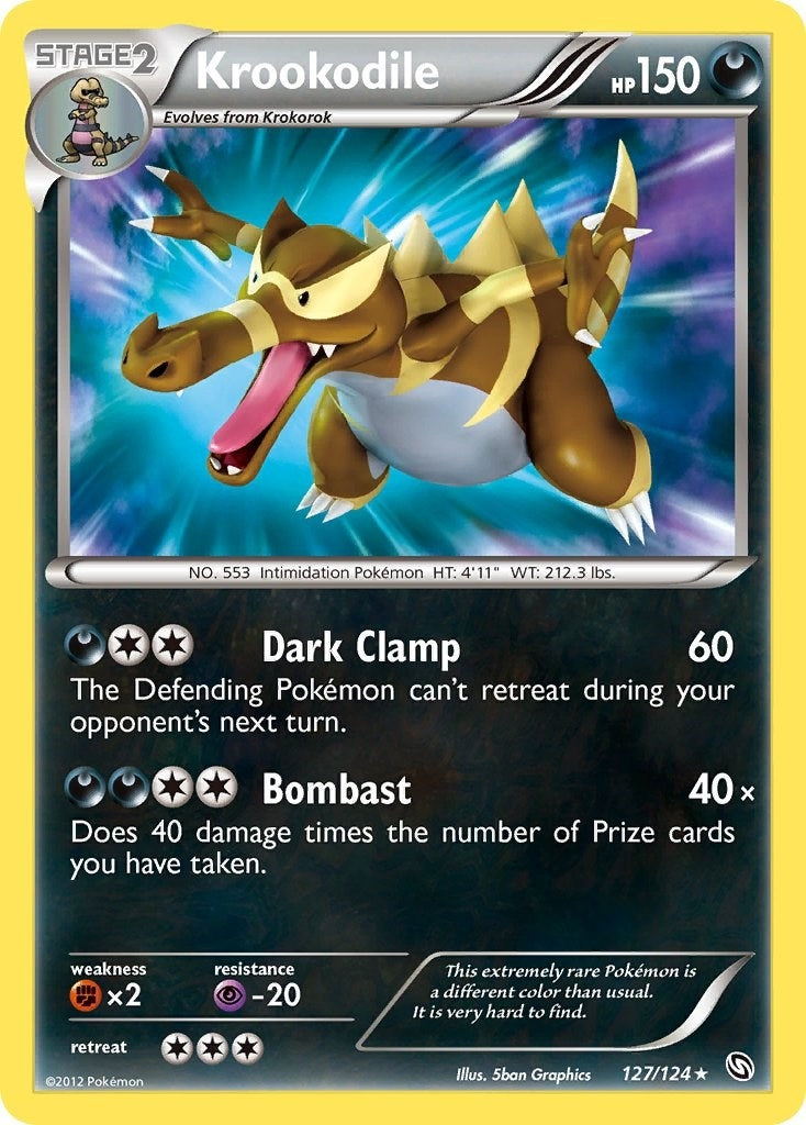 Image for Krookodile (127/124) (DRX) - Pokemon