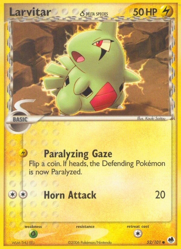 Image for Larvitar (Delta Species) (52/101) (DF) - Pokemon