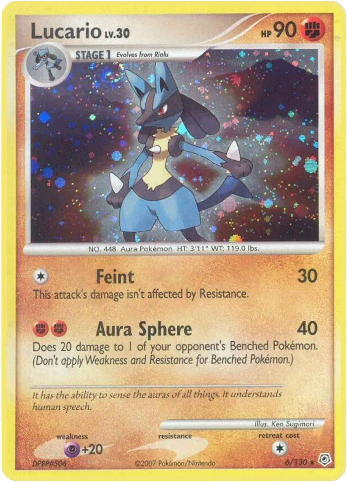 Image for Lucario (6/130) (DP) - Pokemon