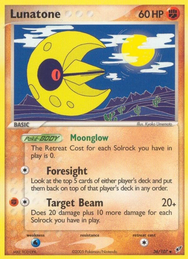 Image for Lunatone (36/107) (DX) - Pokemon