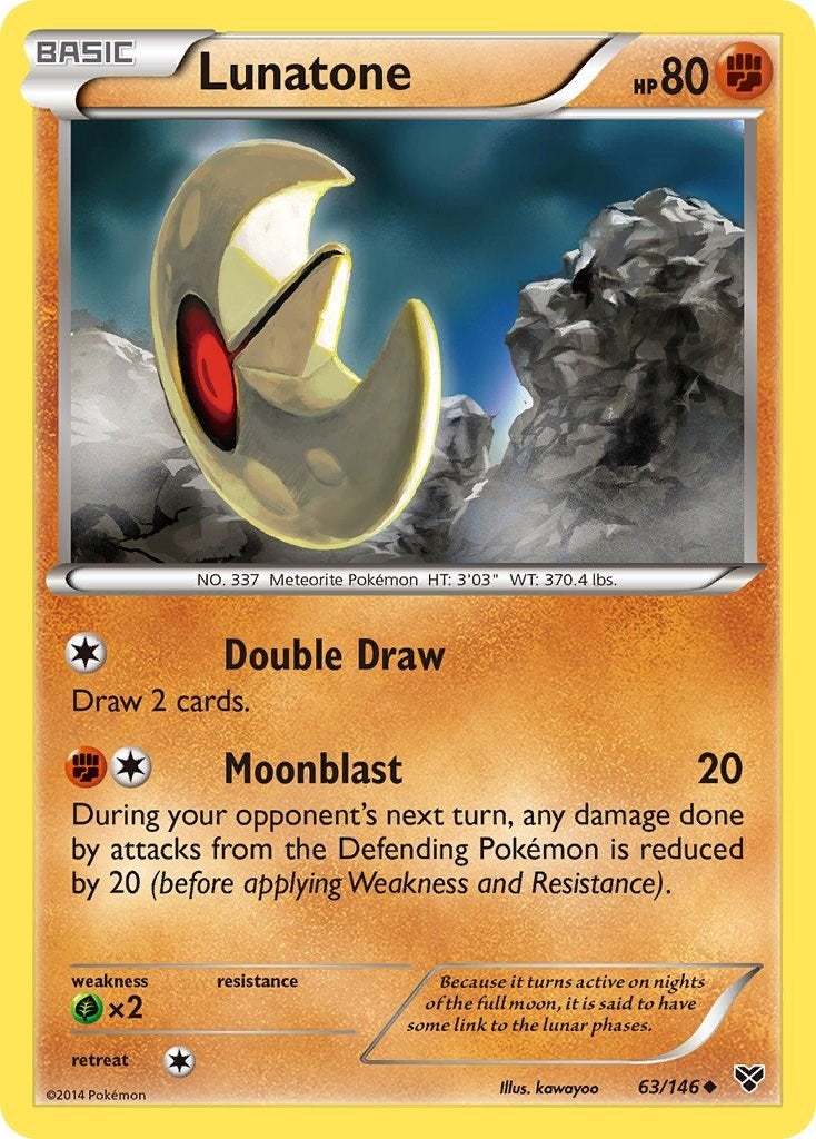 Image for Lunatone (63/146) (XY) - Pokemon
