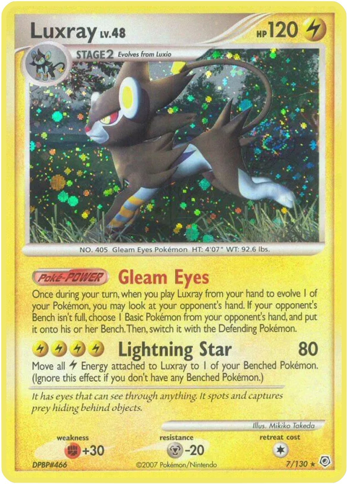 Image for Luxray (7/130) (DP) - Pokemon
