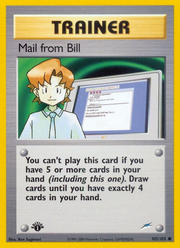 Image for Mail from Bill (105/105) (N4) - Pokemon