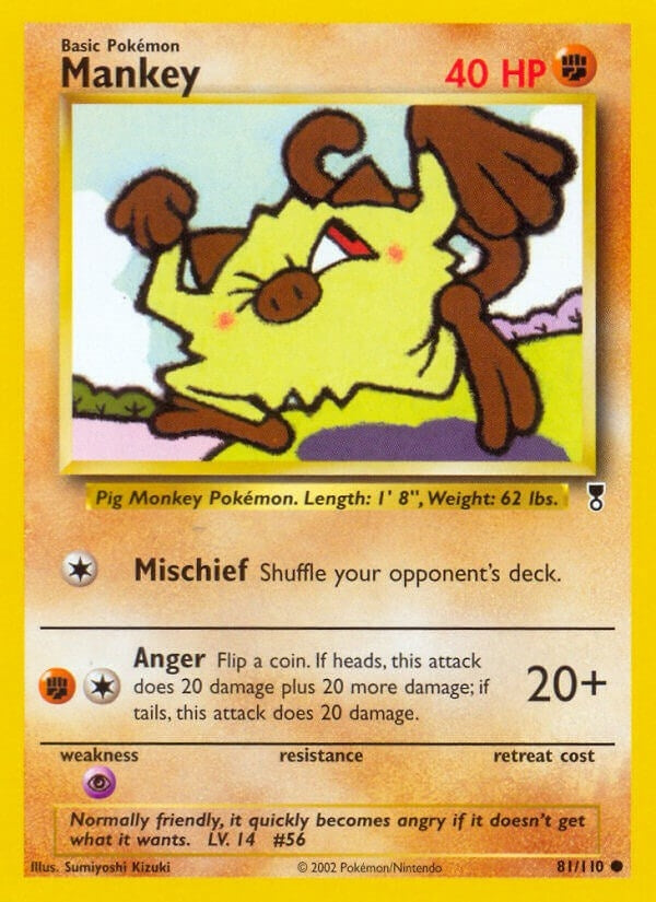 Image for Mankey (081/110) (LC) - Pokemon