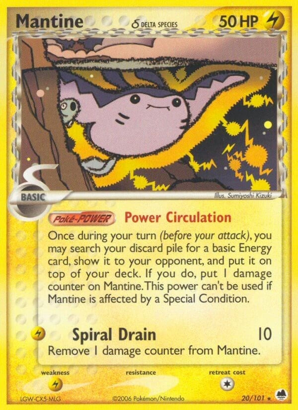 Image for Mantine (Delta Species) (20/101) (DF) - Pokemon