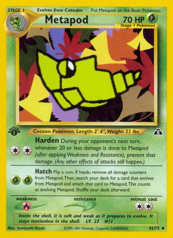 Image for Metapod (42/75) (N2) - Pokemon