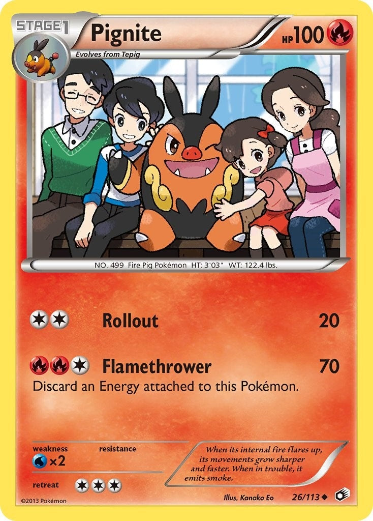 Image for Pignite (26/113) (LTR) - Pokemon