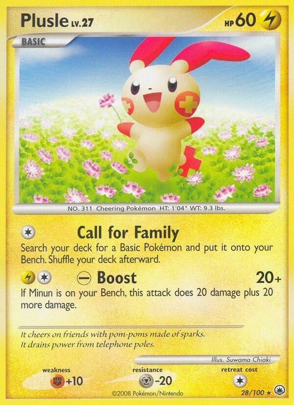 Image for Plusle (28/100) (MD) - Pokemon