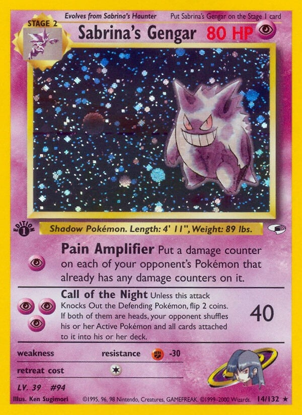 Image for Sabrina's Gengar (014/132) (G1) - Pokemon