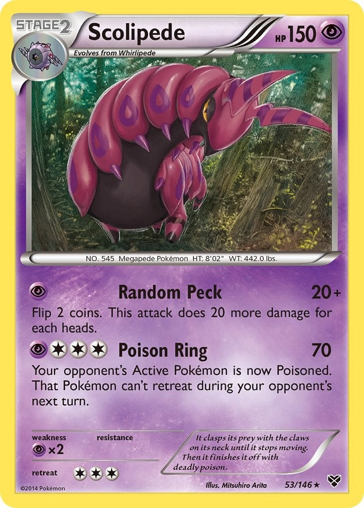 Image for Scolipede (53/146) (XY) - Pokemon
