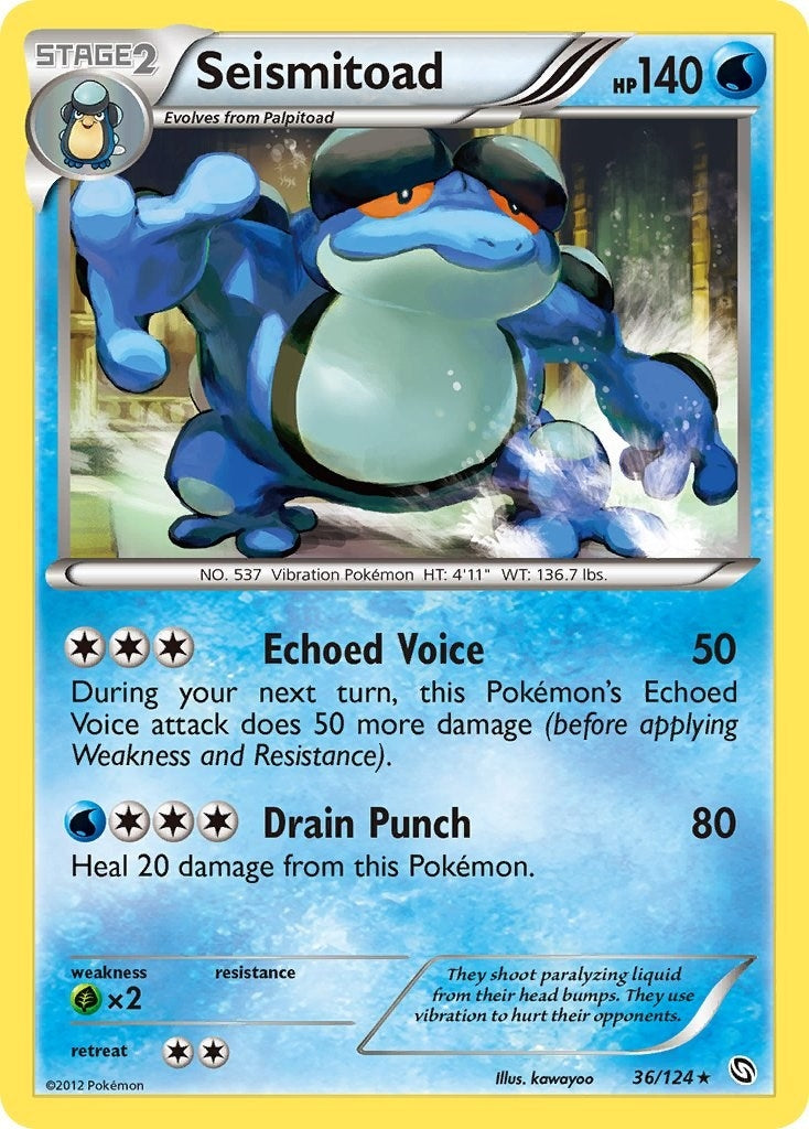 Image for Seismitoad (36/124) (DRX) - Pokemon