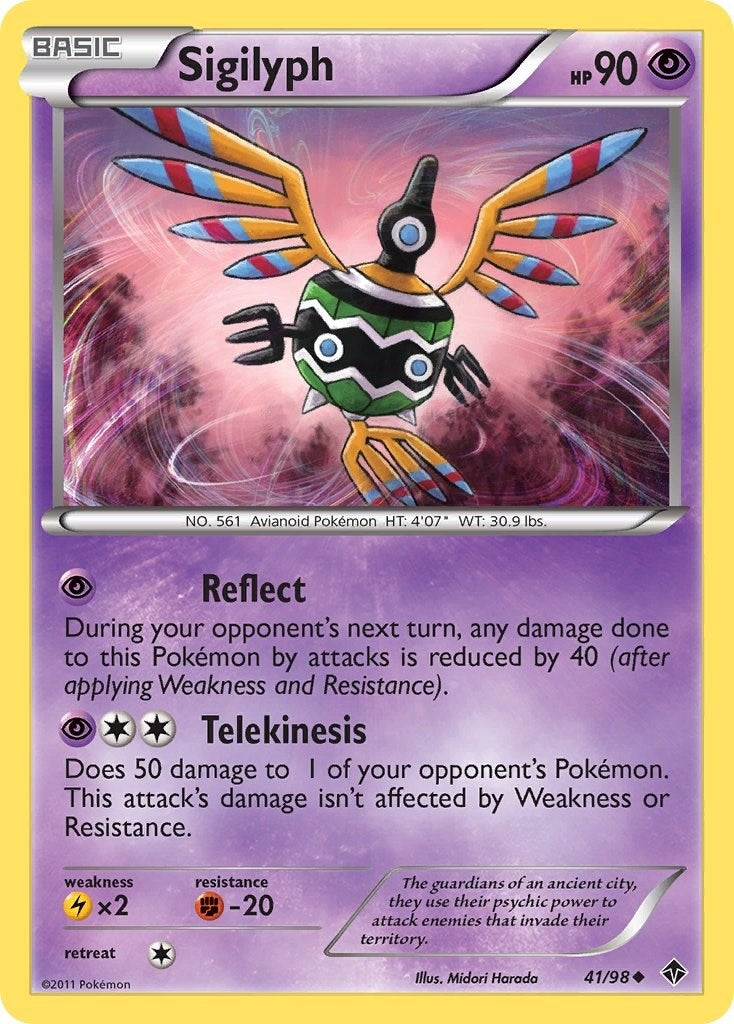 Image for Sigilyph (41) (41/98) (EPO) - Pokemon