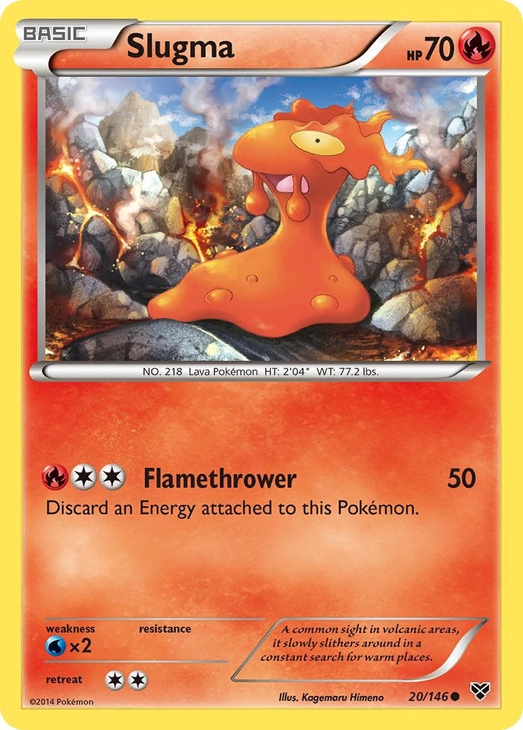Image for Slugma (20/146) (XY) - Pokemon