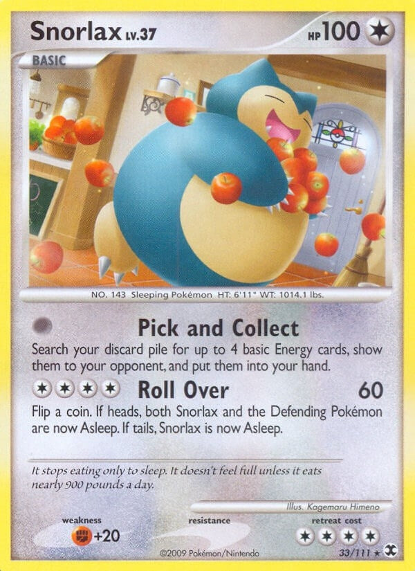 Image for Snorlax (33) (33/111) (RR) - Pokemon