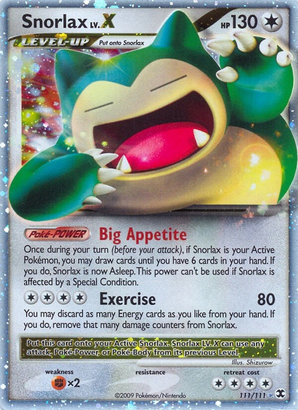Image for Snorlax Lv.X (111/111) (RR) - Pokemon